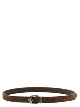 Brunello Cucinelli Brown Bull Skin Belt