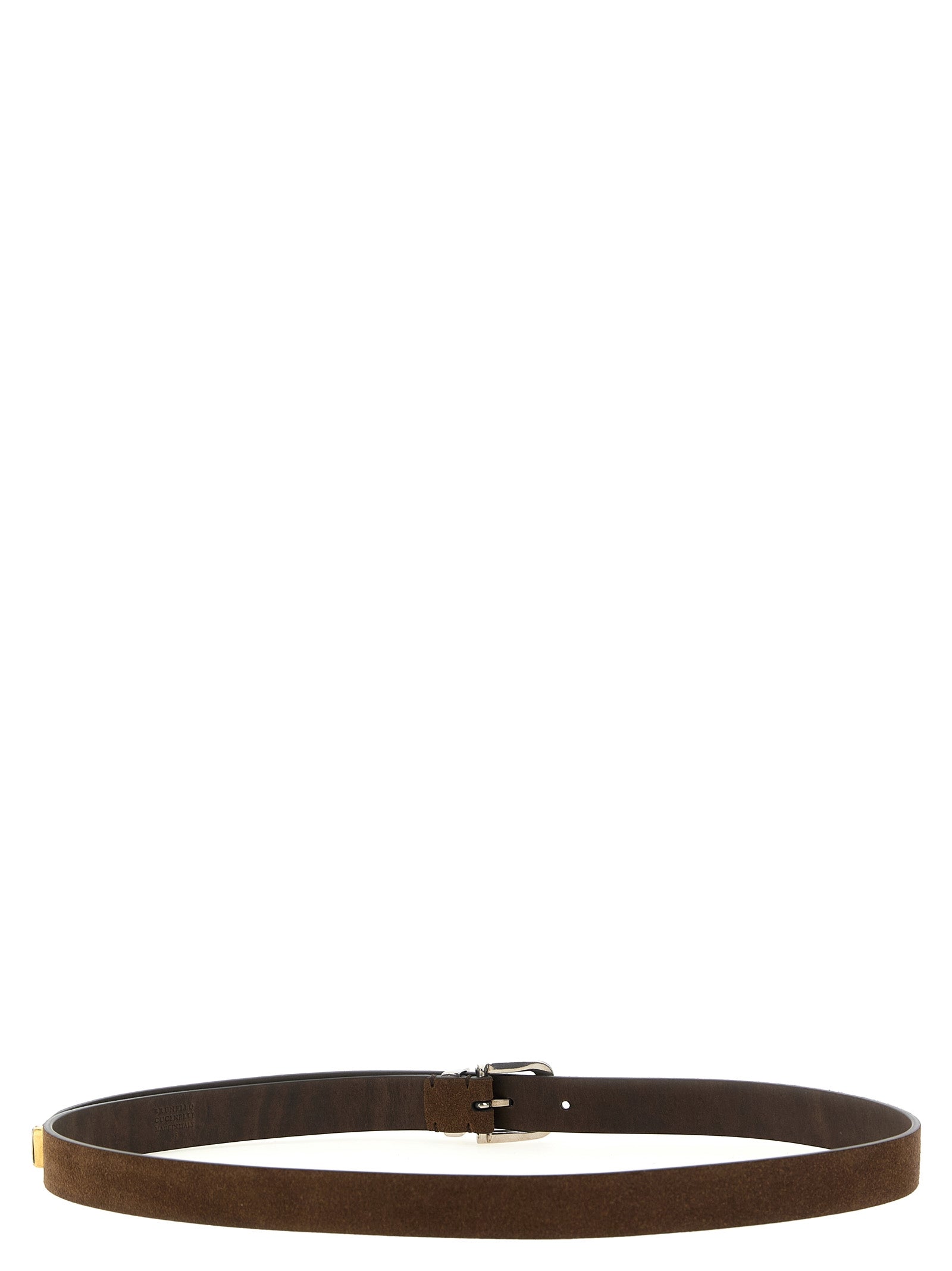 Brunello Cucinelli Brown Bull Skin Belt