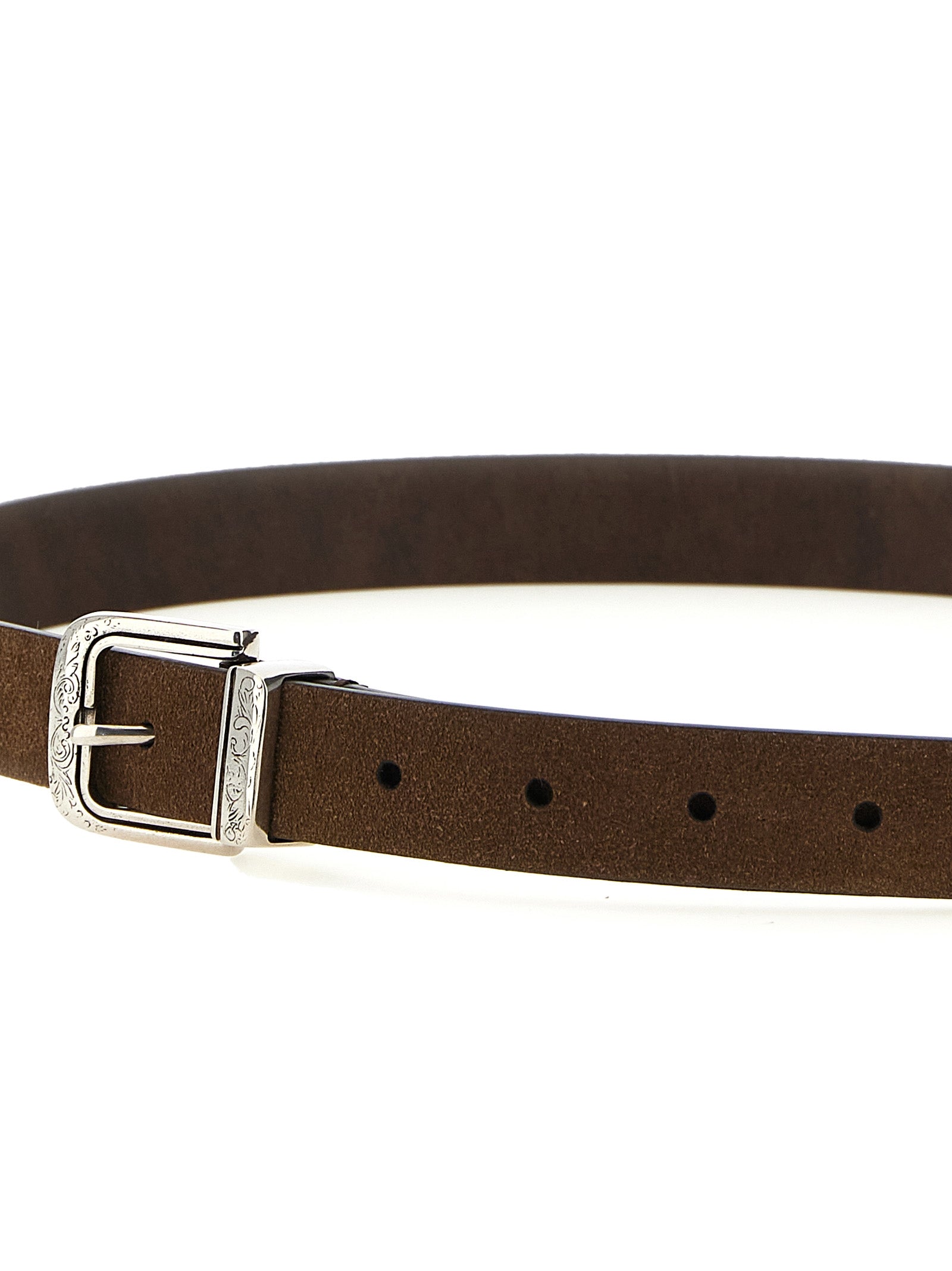 Brunello Cucinelli Brown Bull Skin Belt