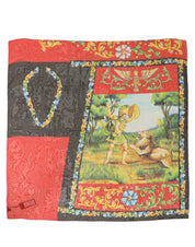 Dolce & Gabbana Multicolor Silk Printed Square Foulard Scarf