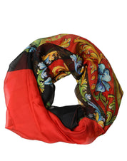 Dolce & Gabbana Multicolor Silk Printed Square Foulard Scarf