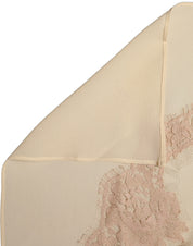 Dolce & Gabbana Light Beige Ornate Lace Neck Shawl Scarf