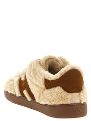 Hogan Beige Goatskin Low Top Sneakers