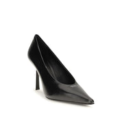 Décolleté Prada nere in pelle di capra con tacco alto