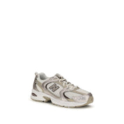 New Balance Beige Fabric Athletic Sneakers