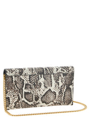 PINKO Beige Calfskin Clutch Bag