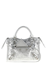 Balenciaga Silver Lamb Leather Handbag