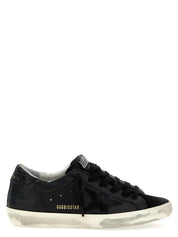 Golden Goose Black Leather Low Top Sneakers