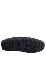 Dolce & Gabbana Navy Blue Suede Leather Tassel Loafers Shoes