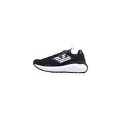 EA7 Emporio Armani Black And White Polyethylene Athletic Sneakers