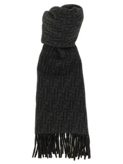 Fendi Black Wool Foulard