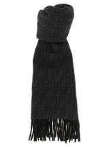 Fendi Black Wool Foulard