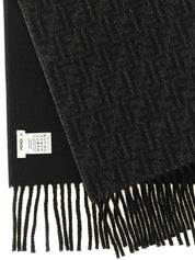 Fendi Black Wool Foulard