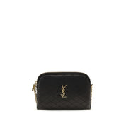 Saint Laurent Black Calf Leather Bos Taurus Shoulder Bag