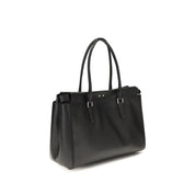 Fendi Black Calf Leather Bos Taurus Shoulder Bag