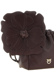 PINKO Bordeaux Lambskin Clutch Bag