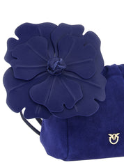 PINKO Blue Lambskin Clutch Bag