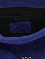 PINKO Blue Lambskin Clutch Bag