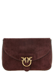 PINKO Bordeaux Calfskin Crossbody Bag
