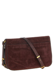 PINKO Bordeaux Calfskin Crossbody Bag