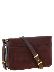 PINKO Bordeaux Calfskin Crossbody Bag