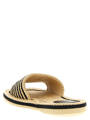Chloé Multicolor Cotton Slides