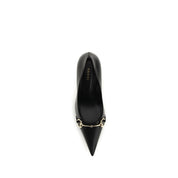 Gucci Black Calf Leather Bos Taurus High Heel Pumps