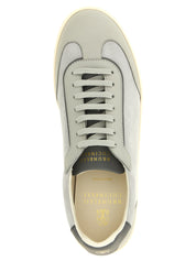 Brunello Cucinelli Gray Calfskin Low Top Sneakers