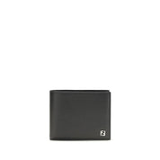 Fendi Black Calf Leather Bos Taurus Wallet
