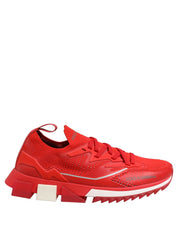 Dolce & Gabbana Red SORRENTO Sport Stretch Men Sneakers Shoes