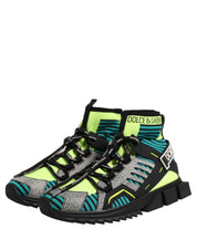 Dolce & Gabbana Multicolor Sorrento Socks Men Sneakers Shoes