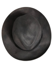 Dolce & Gabbana Men Gray Paper Woven Wide Brim Fedora Hat