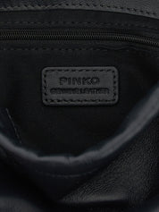 PINKO Blue Lambskin Shoulder Bag