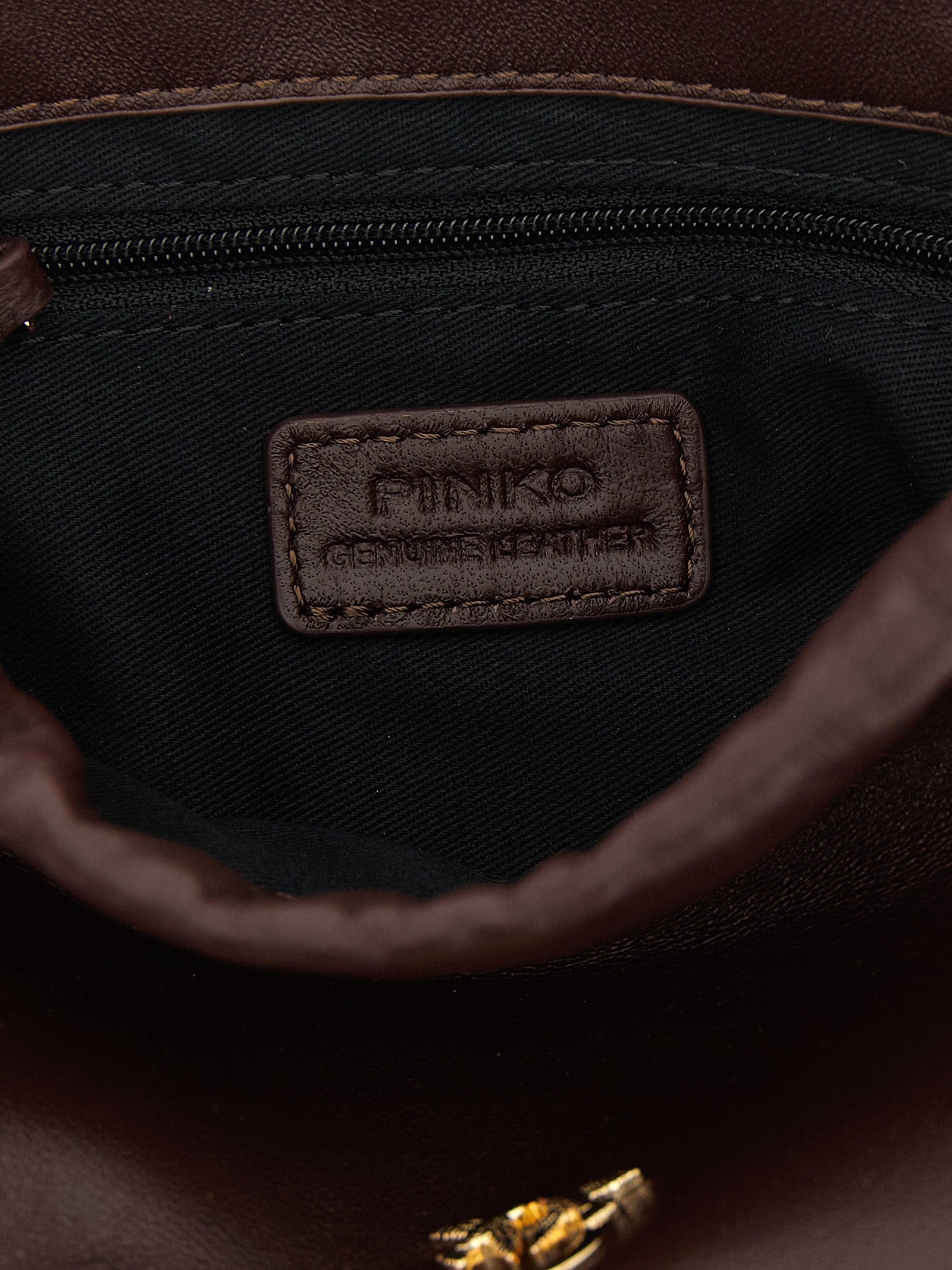 PINKO Bordeaux Lambskin Shoulder Bag