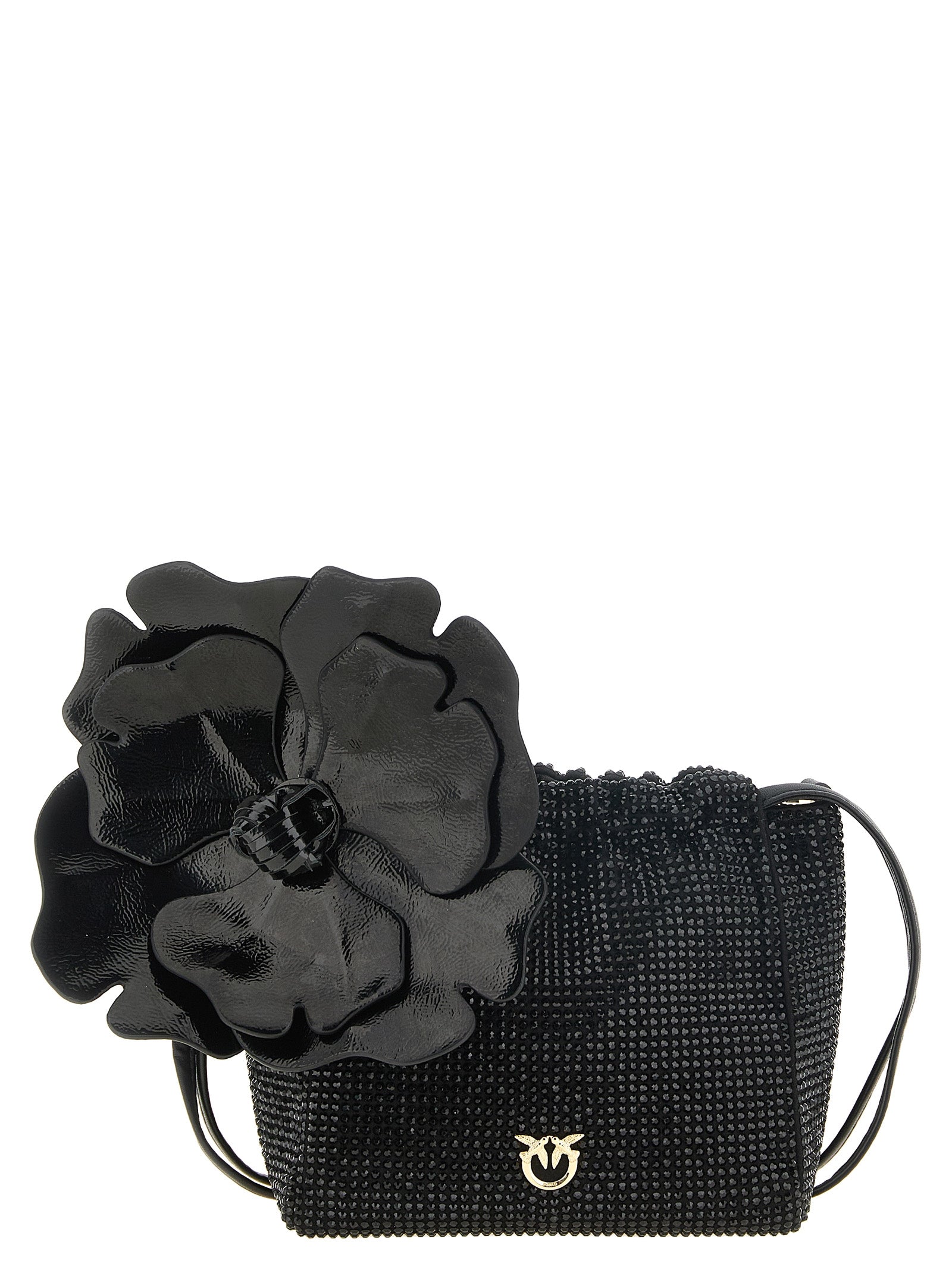 PINKO Black Polyethylene Clutch Bag
