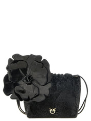 PINKO Black Polyethylene Clutch Bag