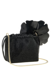 PINKO Black Polyethylene Clutch Bag