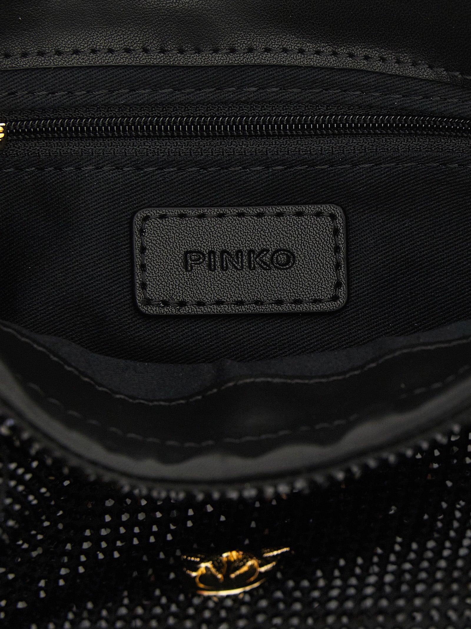 PINKO Black Polyethylene Clutch Bag