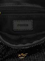 PINKO Black Polyethylene Clutch Bag