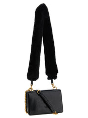 PINKO Black Calfskin Shoulder Bag