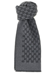Gucci Gray Wool Scarf