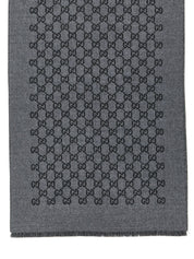 Gucci Gray Wool Scarf
