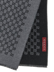Gucci Gray Wool Scarf