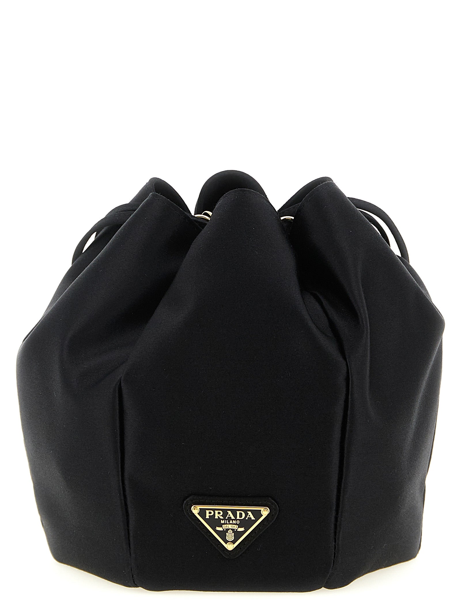 Prada Black Viscose Shoulder Bag