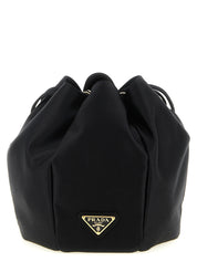 Prada Black Viscose Shoulder Bag