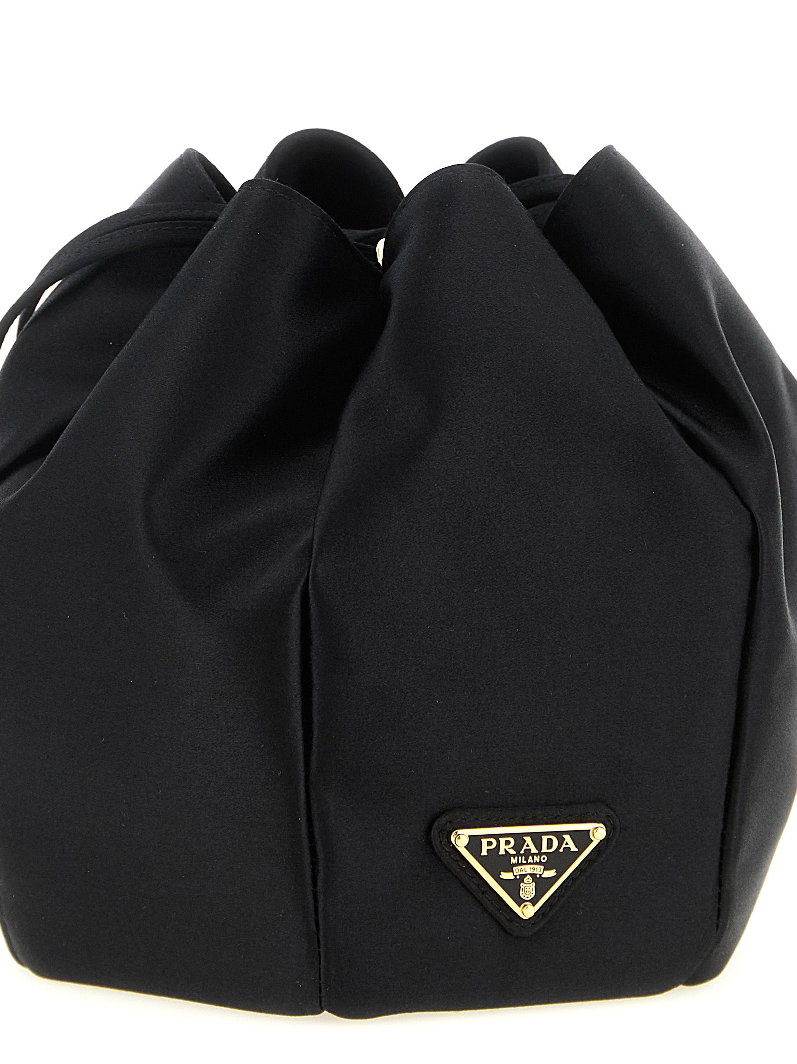 Prada Black Viscose Shoulder Bag