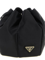 Prada Black Viscose Shoulder Bag