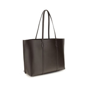 Tory Burch Brown Calf Leather Bos Taurus Handbag