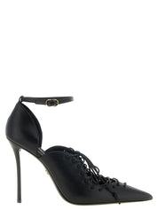 Dolce & Gabbana Black Calfskin High Heel Pumps
