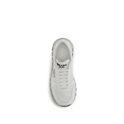Prada White Recycled Polyamide Athletic Sneakers
